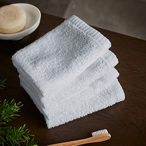 Catherine Lansfield Quick Dry Cotton Face Cloth 4 Pack White