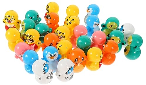 Toyvian 60St Mini-Becher Tierdekoration Desktop-Tumbler-Dekoration Spielzeug für Kinder kinderspielzeug Puzzle Spielzeugset Kleiner Schreibtisch Statue Baby schmücken Plastik