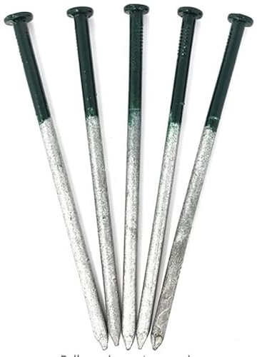 G&B Garden Half Green Artificial Turf Nails - 100 Pack Pegs for Grass