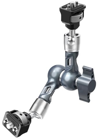 NEEWER 7 Brazo Mágico Articulado, Montaje Monitor Cámara con Rótulas Pines Anti-Giro y Tornillos 1/4 para DSLR Cámara Acción, Webcam, Luz Video, Compatible con SmallRig Jaula, Carga Máx 3kg, UA077