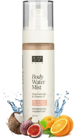 Active Luxe Body Water Mist – Acqua Profumata e Profumo per Capelli Donna al Fico, Arancia e Cocco – Spray Rinfrescante con Niacinamide & Vitamina E – 120 ml