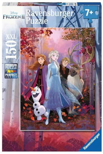 Ravensburger barnpussel - 12849 Ett fantastiskt äventyr - Disney Frozen pussel för barn från 7 år och uppåt, med 150 bitar i XXL-format