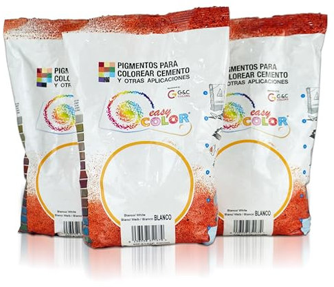 Kits Three Bags 800g Easy Color Pigment White Titanium Dioxide. Pigment for Cement, Mortar and Concrete