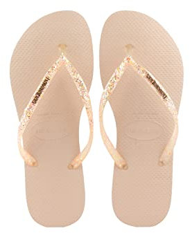 Havaianas Slim Glitter Flourish, Infradito Donna, Rosa (Macaron Pink), 35/36 EU