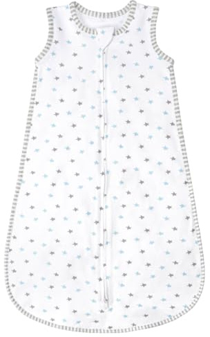 TURMIN Baby Sleeping Bag 1.0 Tog 12-24 Months 100% Cotton Toddler Sleep Sack, Sleeveless Baby Sleep Bag, Star
