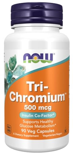 Now Foods - TRI-CHROMIUM 500 MCG | Tri-Cromio 500 mcg | Apoyo para Niveles de Azúcar en la Sangre - 90 Cápsulas