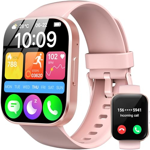 OUKITEL Montre Connectée Femme Homme, 1.91 HD Smartwatch avec Appel Bluetooth, Montre Connectee Sport Etanche IP68, 140+ Modes Sportifs avec Podometre/Sommeil/Cardiofrequencemetre pour Android/iOS