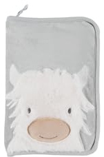 Noukie's – Protège carnet de santé bébé – Fluffy brodé – Fausse fourrure douce – Cadeau naissance - Fermeture éclair et poche plastifiée – Protection Universelle pour Carnet