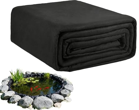 Base para estanque – Fieltro cuadrado resistente a perforaciones | Base de fieltro para estanques | para fuentes, arroyos, estanques de jardín, patios traseros, propietarios de casas, entusiastas del
