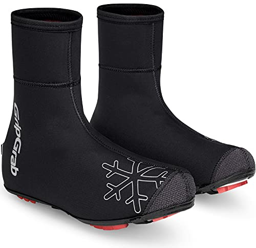 GripGrab Arctic X Waterproof Deep Winter Gravel MTB Cycling Shoe Covers Fleece Lined Cold Weather Offroad Overshoes