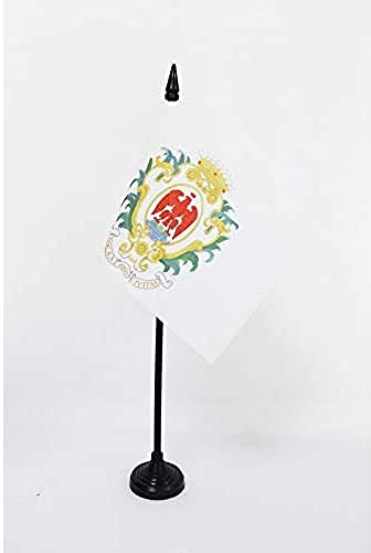 AZ FLAG Bordsflagga Staden Nice 15x10 cm 100D Polyester Plastfot