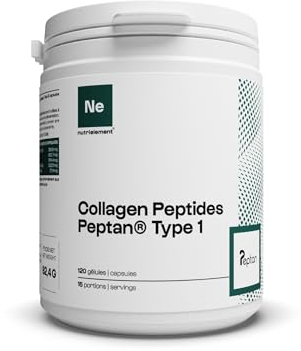 Nutrielement Collagène Peptide Type 1 120 Gélules - 3200mg Collagene hydrolysé par dose - Complément alimentaire Tendons, Articulations, Peau et Cheveux | Nutrielement By Nutrimuscle