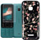 JIENI Hülle für Nokia 6300 4G (2.4) + gehartet Glas Schutzfolie,Weiche Silikon Handyhülle,Schutzhülle Anti-Scratch Handytasche,Schwarz TPU Cover + Gehärtetes Glas - Saflor