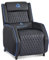 Delta Gaming Recliner Armchair with Footrest Office, Desk, Computer Chair for Gaming (Black & Blue)