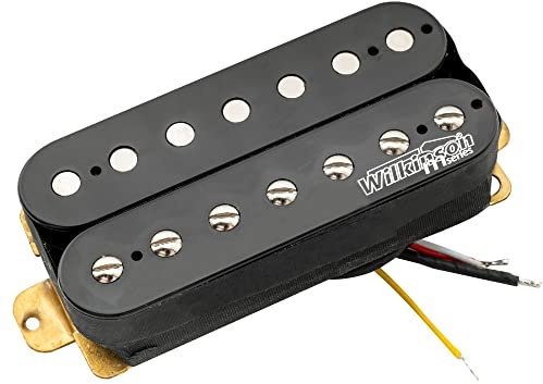 Wilkinson WOHB7 Style Classique Ouvert Céramique Micro Humbucker Chevalet Pickup pour Guitare électrique 7 Cordes, Noir