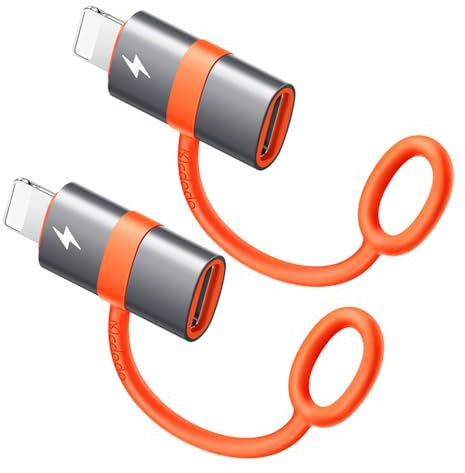 mcdodo USB C auf Lightning Adapter 36W PD Schnellladung und Datenübertragung (nur mit Computer,Laptops) USB C-Buchse auf i-OS-Stecker Kompatibel mit iPhone