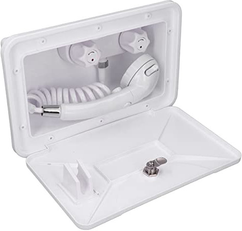 Akozon Kit Box Doccia Esterno per Kit Box Doccia Esterno Design con Tubo Retrattile per Barche Marine