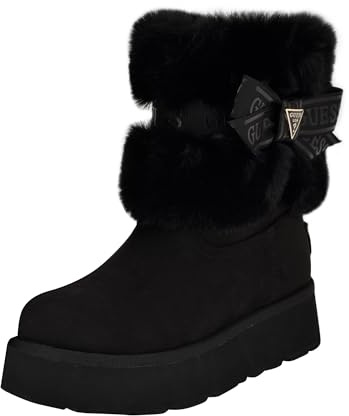GUESS Women's Denla Ankle Boot, Black 001, 7