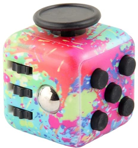 1 pcs Fidget Toy Cube Toy Sensory Toy With 6 Different Functions Stress Anxiety Relief Toy Killing Time Finger Toy Office Classroom Toy Gift for Adults And Children Infinity Cube Fidget Toy(Colour)