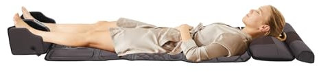 JDBDU Esterilla de masaje con función de calor, 10 motores, 9 modos de masaje y 9 intensidades de masaje, esterilla de acupresión con cojín, alfombrilla de masaje extraíble para sofá, sillón, cama