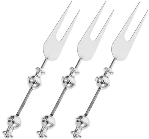 PEPLAYTAL Forchette Da Tavola in Acciaio Inox Con Manico Estensibile Per Frutta Dessert E Antipasti