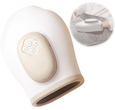 Masajeador de Manos Eléctricos, Masajeador Eléctrico de Manos Inalámbrico con Calor y Compresión, 3 Modos & 3 Temperaturas - Regalo Ideal para Masaje de Manos
