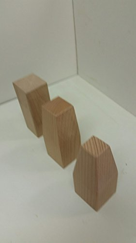 aus eigener handwerklichen fertigung 4 Möbelfüsse-Buche massiv-2 seitig konisch gearbeitet 120x50x50mm