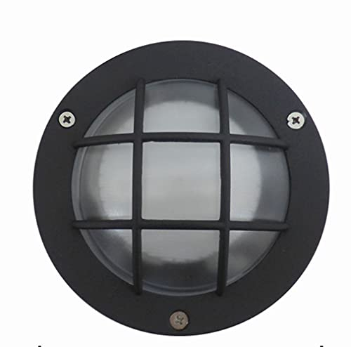Licht-Erlebnisse Maritime Wandlampe außen IP44 Bullauge Aluminium Ø14cm GX53 OLWYN Außenleuchte Schiffslampe
