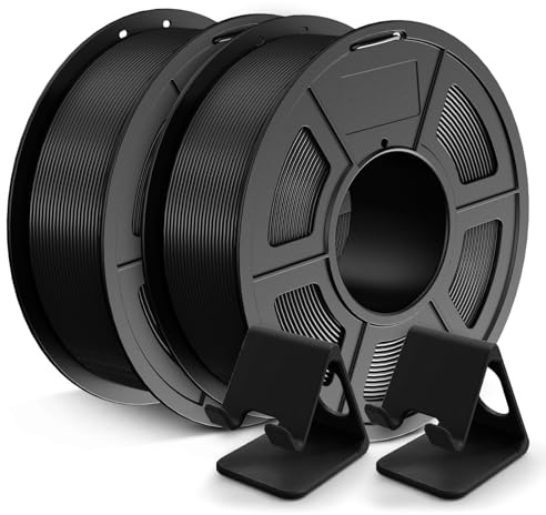 JAYO Noir+Noir PLA Filament 1.75mm 2.2kg 2 Bundle pour Imprimante 3D