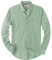 J.VER Men's Green Oxford Shirt Long Sleeve Regular Fit Casual Plain Button Down Smart Dress Shirts for Men Adult with Pocket L