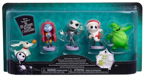Just Play Disney Tim Burton's The Nightmare Before Christmas Collectible Figure Set, Kids Toys for Ages 3 Up