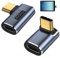 Confezione Multipla Adattatore Angolare USB-C 90 Gradi,Kit di Adattatori USB-C per Massima Flessibilità,Compatibile con Thunderbolt 4, USB4,Trasferimento Dati ad Alta Velocità e Ricarica Potente