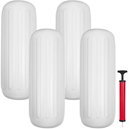 VEVOR 4 Bootsfender Set Aufblasbare Fender 10 x 28 Langfender