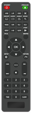 VINABTY Nouveau LP-099 Télécommande de Remplacement pour LONPOO LP-099 DVD Player Remote Controller