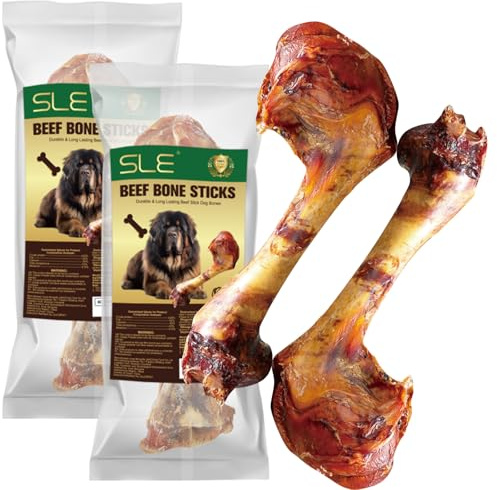 Rinderknochen Gesunde Kauknochen für Hunde, Natürliche Hundekauknochen, Rinderstangenknochen proteinreich und gut für die Kaumuskulatur ihres Hundes - Knusprige Textur
