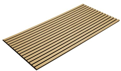 Eikuavons Paneles acústicos, revestimiento de pared, decoración de pared interior, 1 pieza 120 x 60 cm, 2,1 cm de grosor, paneles de pared de madera de funier y fieltro, paneles de madera de roble