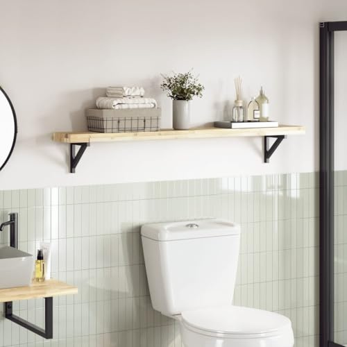 Hoopleep Rechteckige Tischplatte aus massivem Akazienholz, 140x20x4 cm, unbehandelt, vielseitig einsetzbar, langlebige Holzplatte für Esstische, Schreibtische, Theken