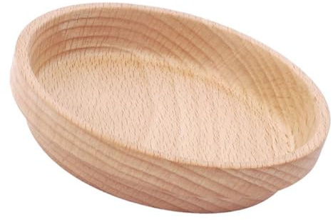 VALICLUD Gamelle en Hêtre Diamètre 9 CM pour Hamster et Petits Animaux Mangeoire Imperméable et Résistante à l'huile Bol d'alimentation Polyvalent Facile à Nettoyer