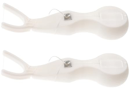 IMIKEYA Portahilos Dentales en Forma Limpieza Bucal, 2 Unidades, Diseño Portátil y Simple, Ideales para Uso en Viaje y Oficina