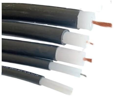 Högspänningskabel 50KV 100KV 150KV 200KV 20 17 15 13 11 9AWG | Borttagning sprutning PE högspänningskabel(100KV 9AWG OD15MM)