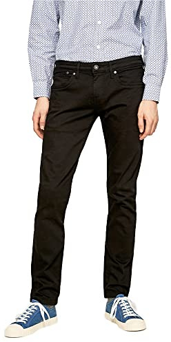 Pepe Jeans Hatch Jeans pour Homme Slim Fit Taille Moyenne Noir