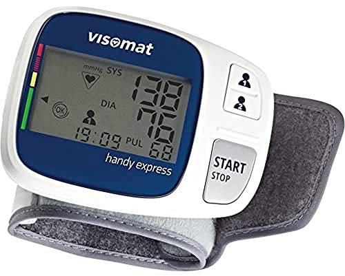 Visomat handy express Handgelenk-Blutdruckmessgerät, schnelle und sanfte Messung, erkennt Vorhofflimmern, Hersteller mit über 45 Jahren Erfahrung in der Blutdruckmessung