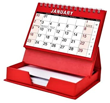2027 Desktop Calendar - Month to View Calendar with Memo Note Pad (Stand Alone SMP3047)