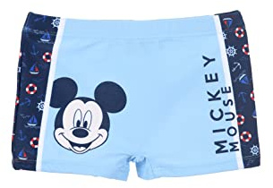 Disney Mickey Mouse Bañador Niño, Shorts de Baño Clasicos | Talla 4 Años - Azul