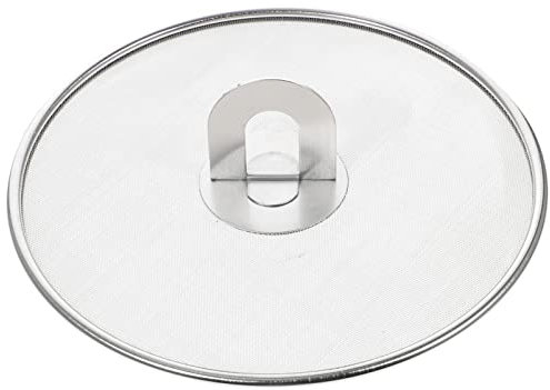Luxshiny Couvercle Anti Projection En Acier Inoxydable 21Cm Grille Anti ÉClaboussure Pour Cuisine Protection ÉCran Anti-Graisse IdéAl Pour Friture Et Cuisson
