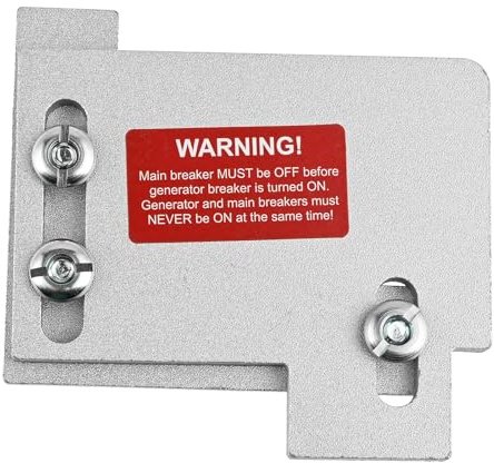PETCHOR Generator Interlock Kit, EAT-CH200A Generator Interlock Plate Compatible with Cutler Hammer Only CH Series TAN Breaker 150 or 200 Amp Panels with 1 1/2 Inches Spacing