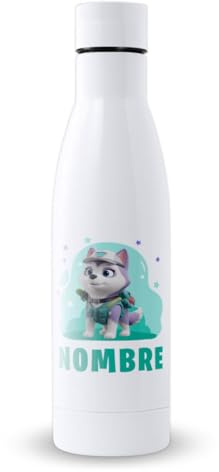 DEREGALOOS Botella Personalizada Infantil 700ml Everest. Botella Acero Inoxidable Reutilizable con Nombre. Botella Niños Libre de BPA para Escuela Regalo Original