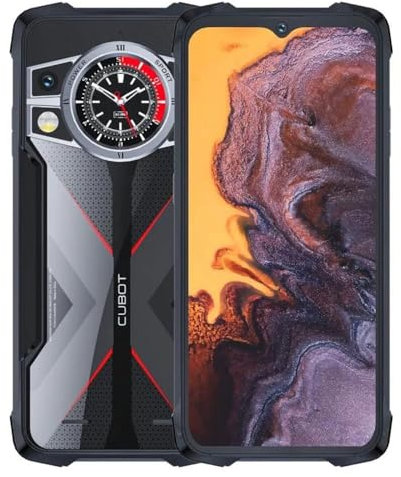 CUBOT KingKong 9 - Smartphone FHD+ da 6,58, 12 GB e 512 GB, tripla fotocamera da 100 MP, batteria da 10600 mAh, Android 13, processore Octacore, colore nero