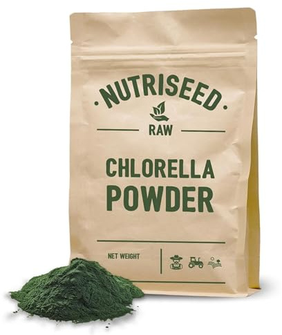 Nutriseed Chlorella Powder 250g - 100% Chlorella, Rich in Antioxidants & Fibre, Nutrients, Vitamins & Minerals, 19 of 22 Essential Amino Acids, Vegan Friendly & Gluten Free