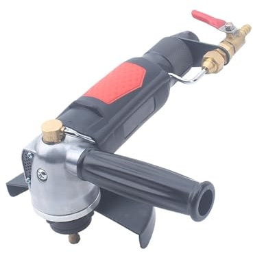 Máquina de corte de piedra húmeda neumática, herramienta de amoladora angular de aire Industrial de 5 , alimentación de agua, 125MM para mármol, cerámica